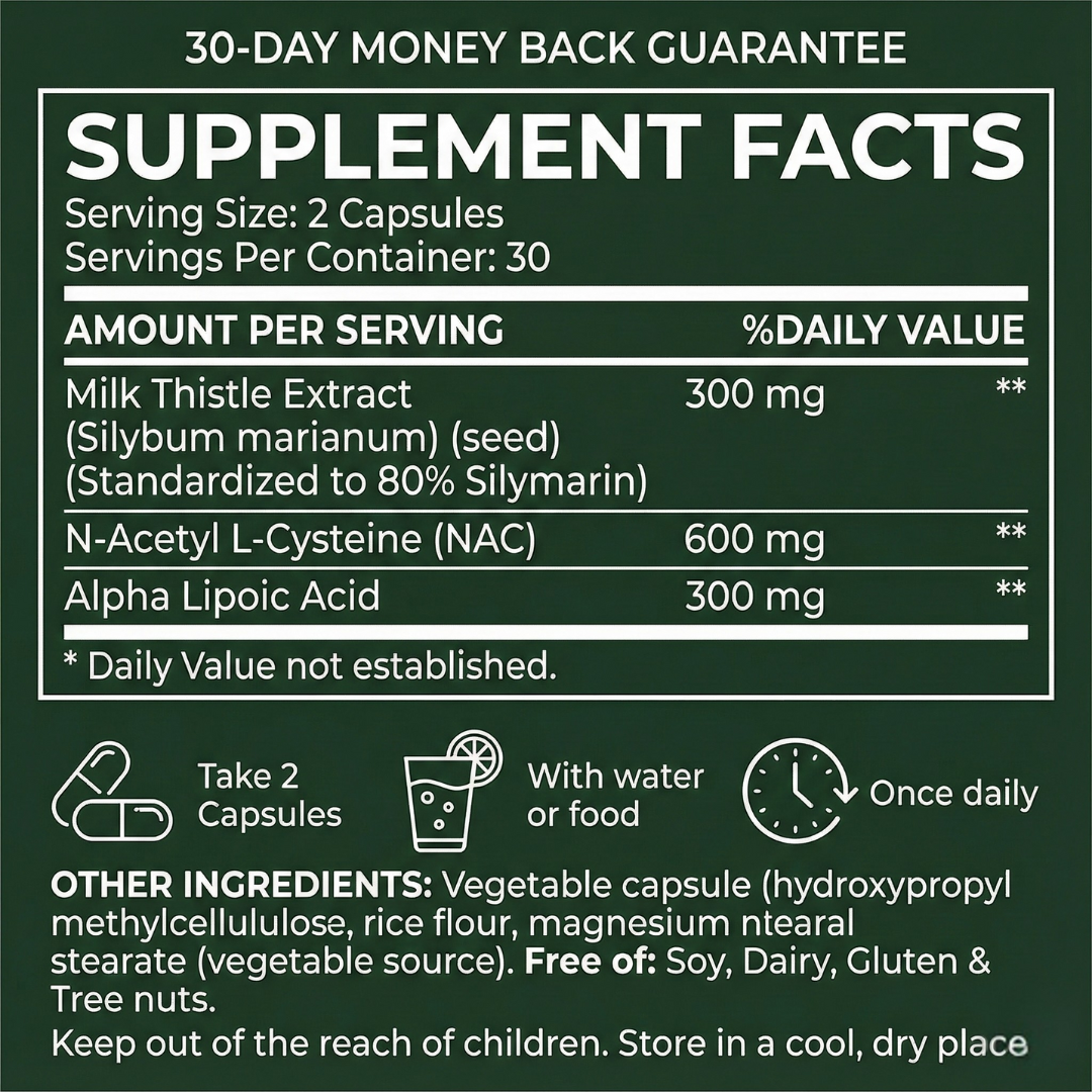 Boostra™ Milk Thistle Liver Detox & Colon Cleanse